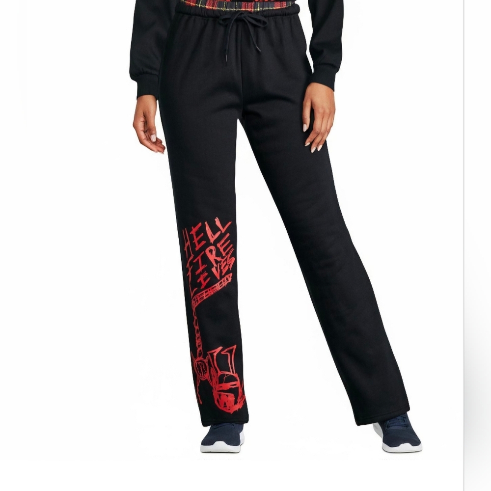 NEW Stranger Things Netflix Lounge Pants Women's Large Cozy Graphic Pajama Pants